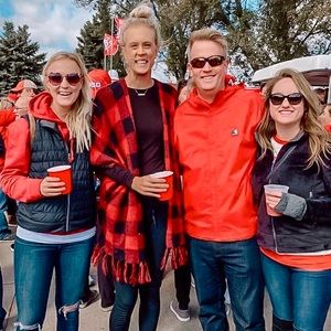 Red and Black Poncho